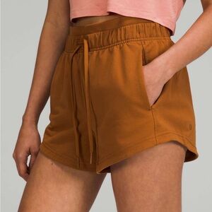Lululemon Inner Glow High-Rise Short 3", Copper Brown